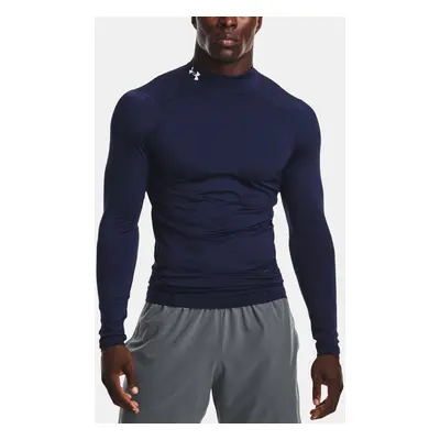 Pánské tričko Under Armour UA HG Armour Comp Mock LS-BLU - Pánské