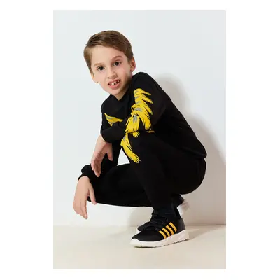 Trendyol Black Knitted Rubber Laced Big Boy Kids Sports Shoes