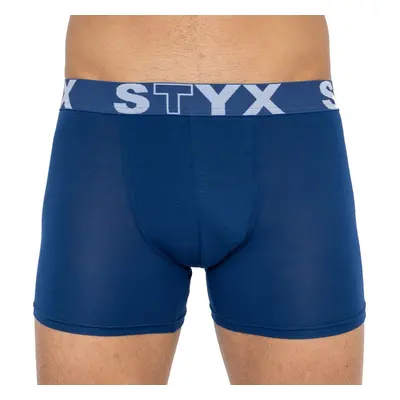 Pánské boxerky Styx long sportovní guma tmavě modré