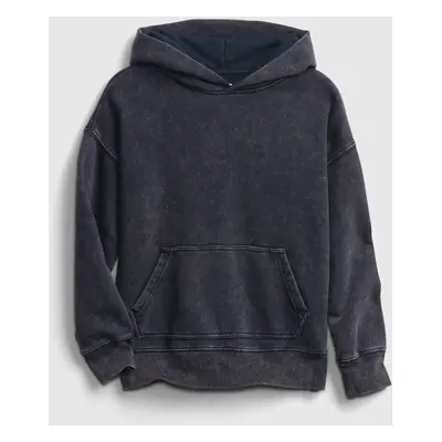 GAP Dětská mikina teen recycled knit hoodie - Kluci