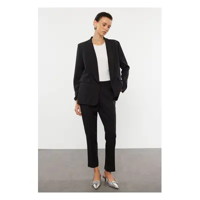 Trendyol Black Woven Trouser-Blazer Jacket Set