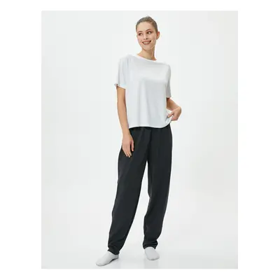 Koton Jogger Pajama Bottoms with Elastic Waist