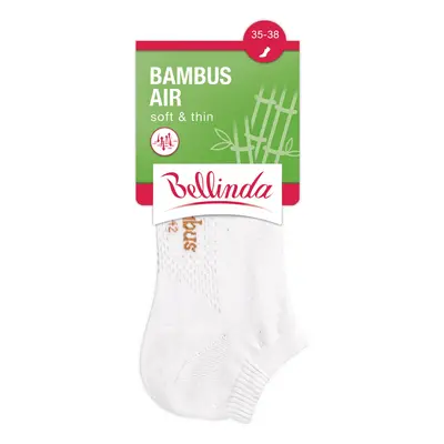 Bílé dámské kotníkové ponožky Bellinda BAMBUS AIR LADIES IN-SHOE SOCKS