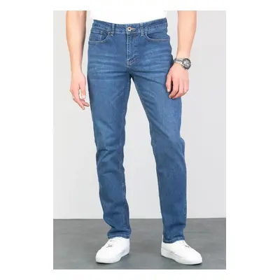 23648 Dewberry Regular Fit Stretchy Hlt Denim Mens Jeans-LIGHT BLUE