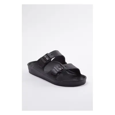 Trendyol Black Double-Strap Women's Eva Slippers