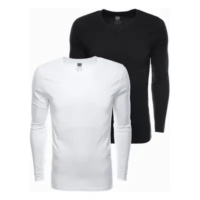 Ombre Clothing Men's plain longsleeve - mix