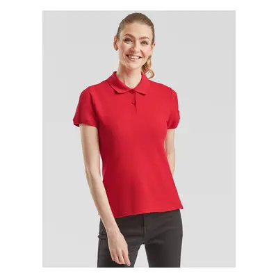 Polo Fruit of the Loom Red Women's T-shirt