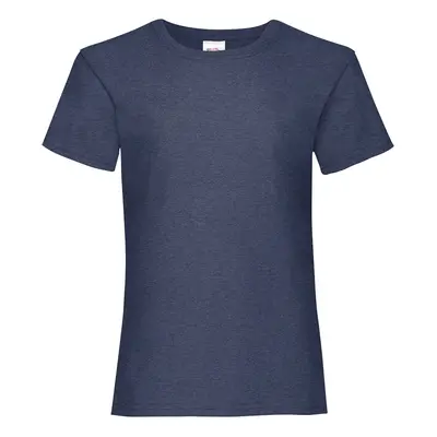 Navy Girls' T-shirt Valueweight Fruit of the Loom