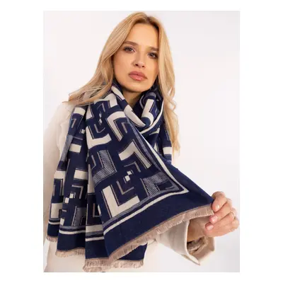 Scarf-AT-SZ-23158.32-white-navy blue