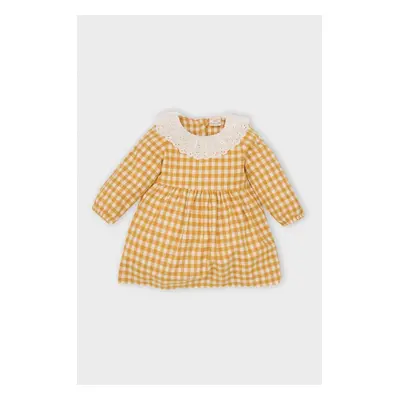 DEFACTO Baby Girl Long Sleeve Flannel Dress