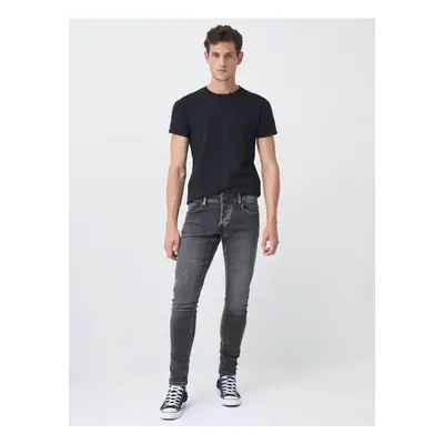 Šedé pánské skinny fit džíny Salsa Jeans - Pánské