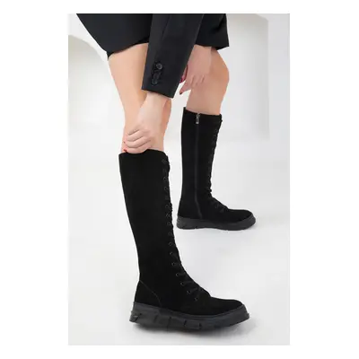 Soho Black Suede Women's Boots