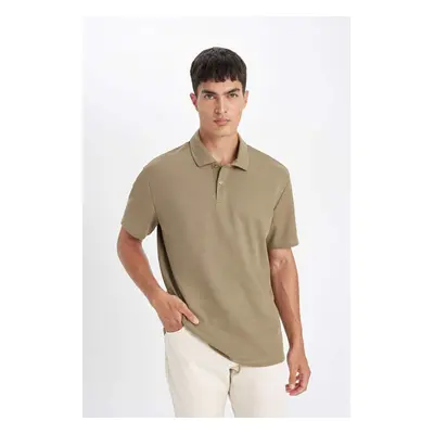 DEFACTO New Regular Fit Basic Plain Short Sleeve Polo Shirt