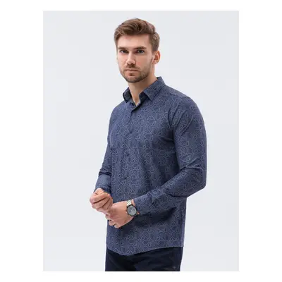 Ombre Clothing Men's elegant shirt with long sleeves