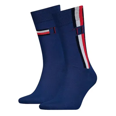 Tommy Hilfiger Socks - TH MEN SOCK 2P ICONIC STRIPE blue