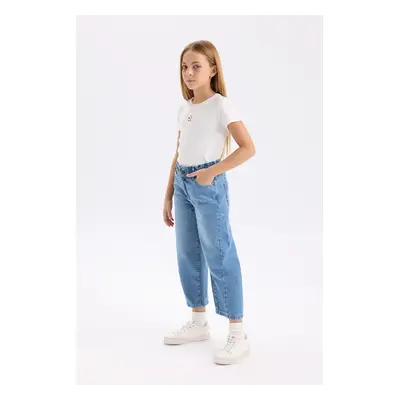 DEFACTO Girl Barrel Fit Jogger Ankle Length Jean Pants