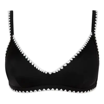 DEFACTO Fall in Love Regular Fit Embroidered Bikini Top