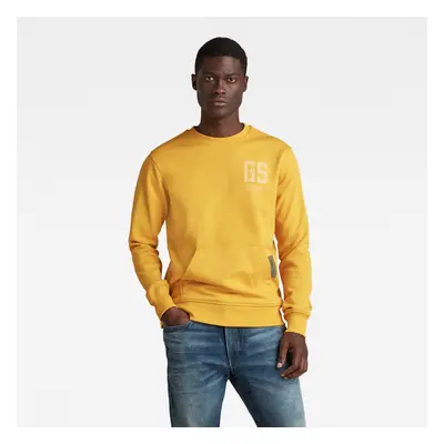 G-STAR Sweatshirt - Stitch pocket r sw yellow