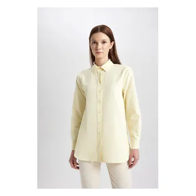 DEFACTO Relax Fit Poplin Long Sleeve Shirt Tunic