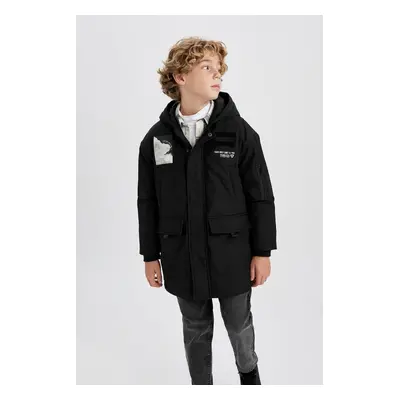 DEFACTO Boy Water Repellent Hooded Coat