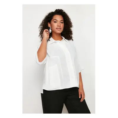 Trendyol Curve White Woven Shirt