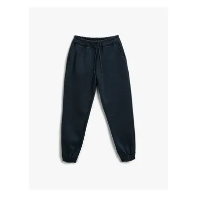 Koton Basic Rack Sweatpants With Tie Waist.