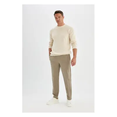 DEFACTO Jogger Pants Stretchy Waistband Straight Leg