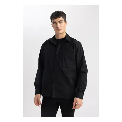 DEFACTO Relax Fit Polo Collar Shirt