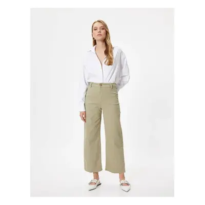 Koton Wide Cropped Jeans High Waist - Sandra Jeans