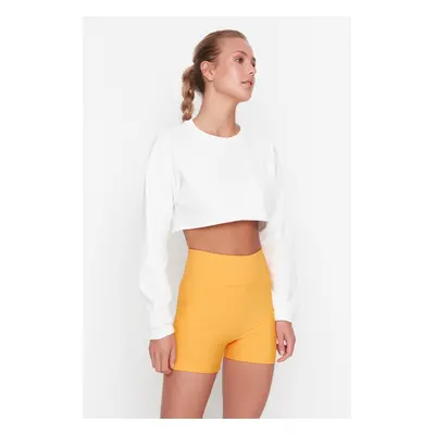 Trendyol Apricot Restorer Knitted Sports Shorts/Short Leggings