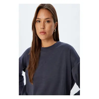 Koton Basic Sweatshirt Long Sleeve Crew Neck