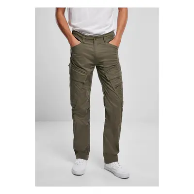 Adven Slim Fit Cargo Pants olivové