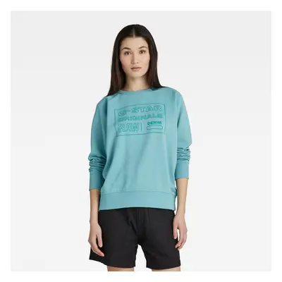 G-STAR Sweatshirt - Raglan originals sw wmn blue