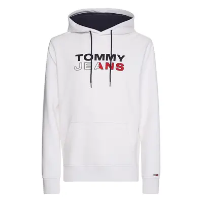 Tommy Jeans Sweatshirt - TJM ENTRY HOODIE white