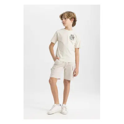 DEFACTO Boy's Cargo Pocket Shorts