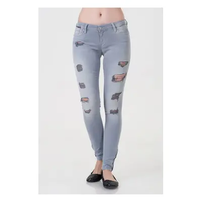 Tommy Jeans Jeans - Natalie 7/8 Zipper MDEST Grey