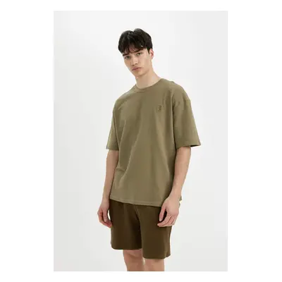 DEFACTO Oversize Fit Crew Neck Printed T-Shirt