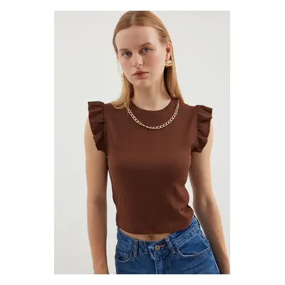 Bigdart Knitted Blouse - Brown