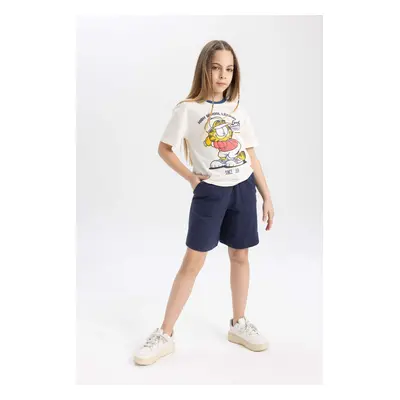 DEFACTO Girl Sweatshirt Fabric Shorts