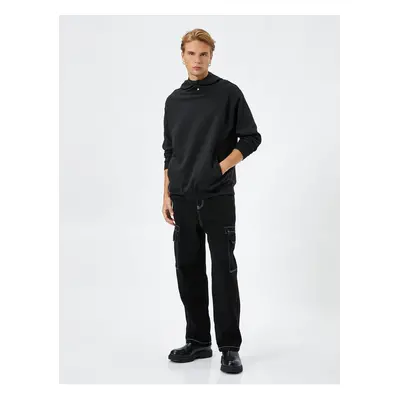 Koton Men's Black Sweatshirt