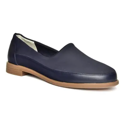 Fox Shoes R908019003 Navy Blue Genuine Leather Women's Shoes