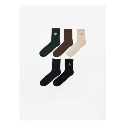 LC Waikiki Lw - Embroidered Men's Socks 5-Piece