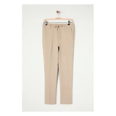 Trendyol Slim Fit Waist Tie Detail Elastic Fabric Woven Trousers