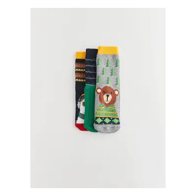 LC Waikiki LCW Kids Patterned Boys' Towel Socks 3-Piece