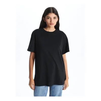 LC Waikiki Women's Crew Neck Straight Short Sleeve Oversized T-Shirt