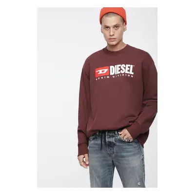 Sweatshirt - Diesel SCREWDIVISION SWEATSHIRT burgundy