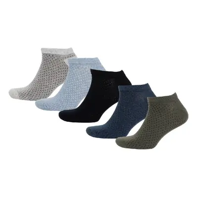 DEFACTO Men's 5-Pack Cotton Ankle Socks