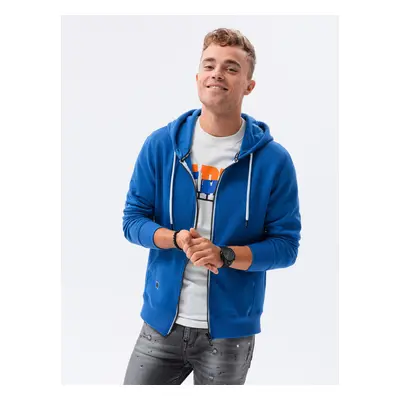 Ombre BASIC men's unbuttoned hooded sweatshirt