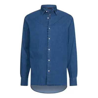 Tommy Hilfiger Shirt - ORGANIC STRETCH DENIM SHIRT blue