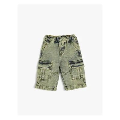 Koton Denim Shorts Capped Pocket Detailed Cotton